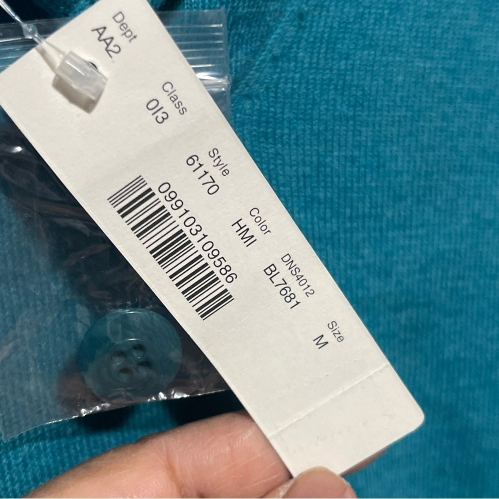J. Crew Men's Turquoise Turtleneck Sweater size M - Picture 4 of 12